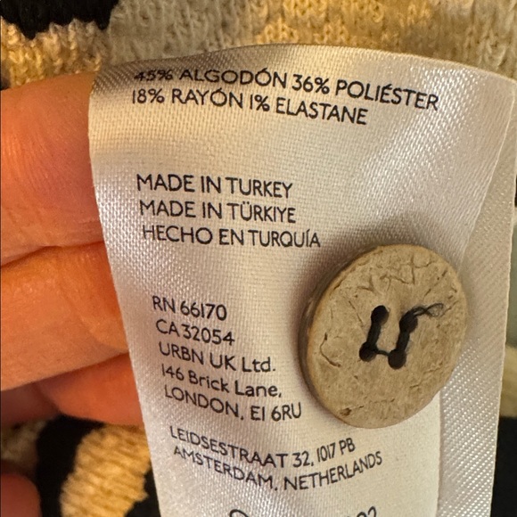 Anthropologie Maeve Structured Knit Vest black white XS - Picture 7 of 7